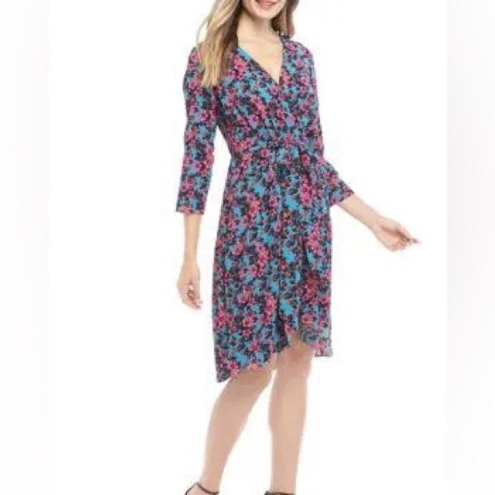 Cheztu Faux Wrap Dress